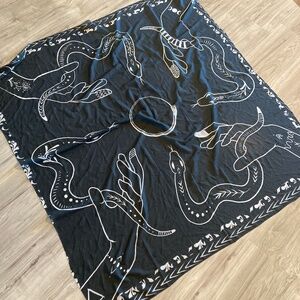 Ouroborus Snake Witch Magic Altar Cloth Scarf